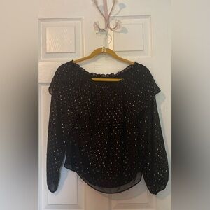 White House black market shear blouse